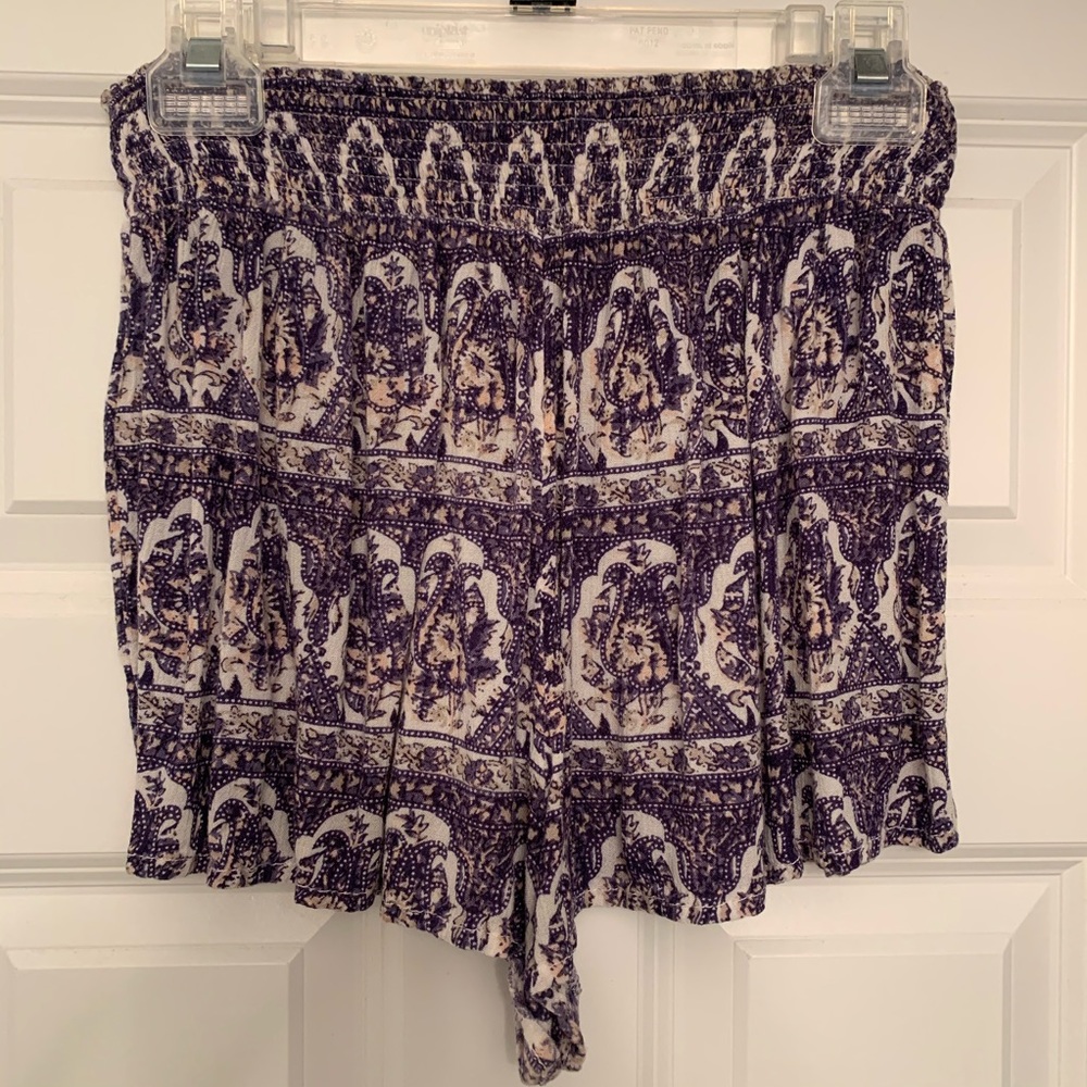 Out From Under Printed Flowy Shorts